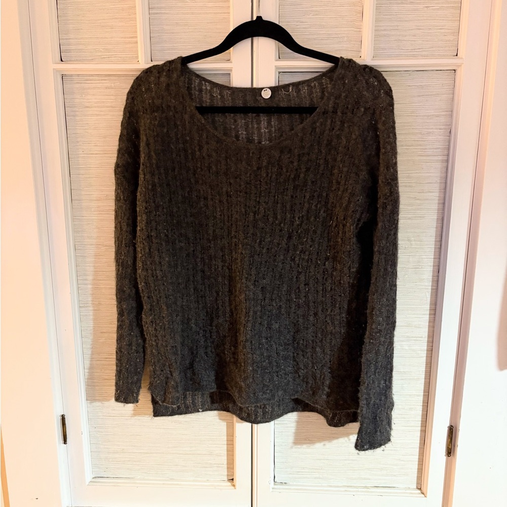 Cozy Gray Knit Sweater